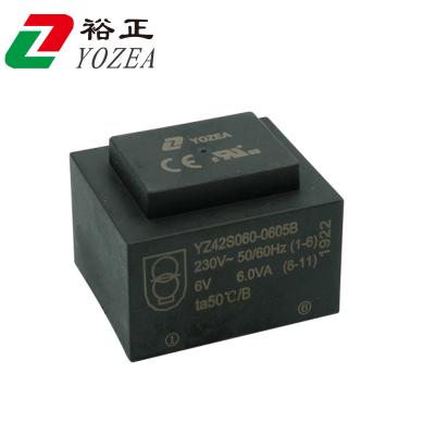 China Industrial Power Supplies EI42/14.8 , 6VA 220v 12v 7.5v Micro Transformer 230v 70v for sale