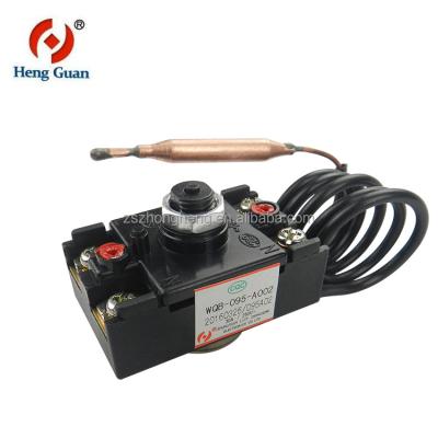 China Free Samples Custom Cheap Free Samples High Degree Manual 250VAC 30A 75-135 Capillary Limit Thermostat For Boiler WQB Series for sale