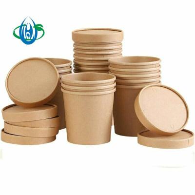 China Custom Disposable Biodegradable Take Out Paper Noodle Cup Hot Paper Soup Bowl 8oz 12oz 16oz 26oz 32oz Packing With Lid for sale