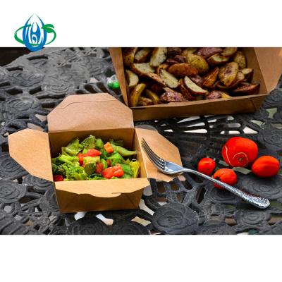 China Recyclable Customized Containers Chicken Nuggets Box French Fries Paper Box Disposable Fast Food for sale