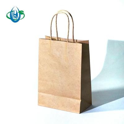 China Recyclable White Brown Kraft Paper Bags With Your Own Logo, Paper Shopping Bag With Logo, Custom Kraft Paper Bag Paper Bags With Handles for sale