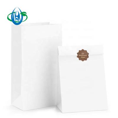 China SOS Recyclable Cheap Take Away Kraft Paper Bag White Or Brown Material for sale