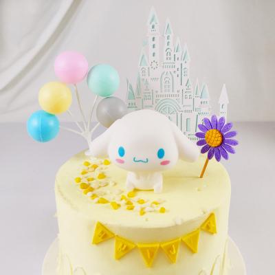 China High Grade Baby Birthday Party Cake Dcoration Happy Birthday Cake Topper Toys Cute Dog Birthday Party Baking Cake Decorating Supplies Cake Toppers for sale