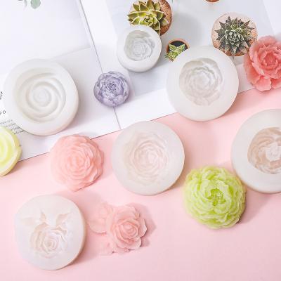 China Happy Birthday Cake Decorating Silicone 3D Glue Mold DIY New Three-Dimensional Flower Scented Silicone Mold Cake Decorating Supplies Cookie Mold Eco-friendly for sale