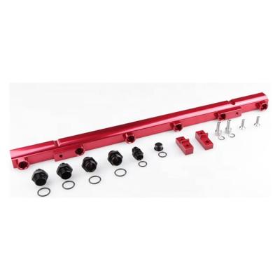 China Billet Aluminum Fit For RB26 Billet EFI Fuel Rail Kits Red for sale