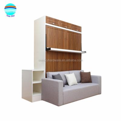 China High Quality Vertical Comfortable Double Murphy Wall Bed With Sofa by Murphy Bed Folding Wall Bed for sale