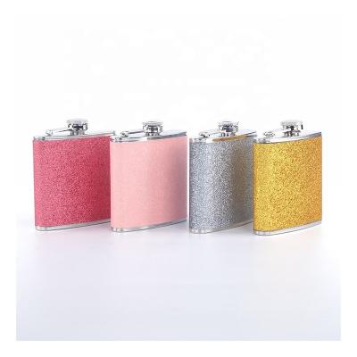 China Best Selling 6oz Laser Welding Leak Resistant Stainless Steel Alcohol Hip Flasks Powder Coated for sale