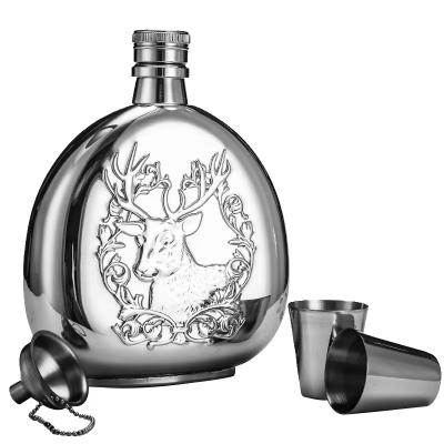 China Wholesale laser welding stainless steel wine hip flask for men whiskey hip flask set mini hip flask for sale