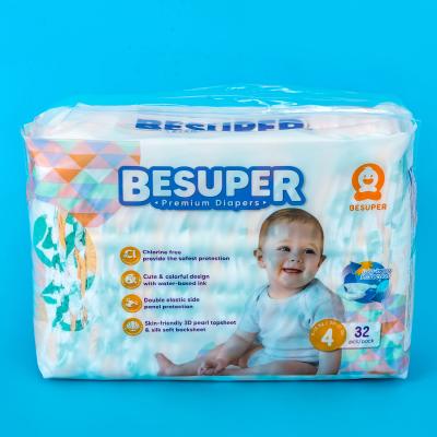 China B-grade baby printed besuper diaper insert yubest baby bamboo diaper diaper for sale