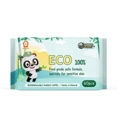 China BESUPER Soft And Strong Organic Bamboo Delicate Baby Super Wet Wipes for sale