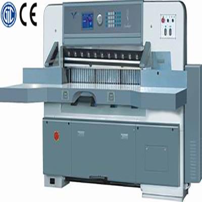 China QZYK1370D Print Shops Program Control Paper Slitter Listing Micro Paper Slitters Paper Guillotine for sale