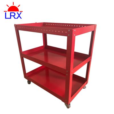 China Tool Trolley Workshop Trolley Tool Trolley Tool Trolley Box Roll Cabinet Tool Trolley Cold Steel 3 Layers Storage Cabinet for sale