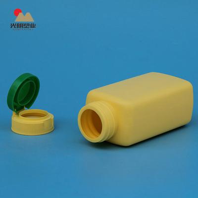 China Food Custom Design Plastic HDPE Plastic Vitamin Bottle With Push Pull Lid Small for sale