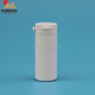 China Empty Food PE Plastic Packaging 50ml Chewing Gum Bottle , Sugar Bottle for sale