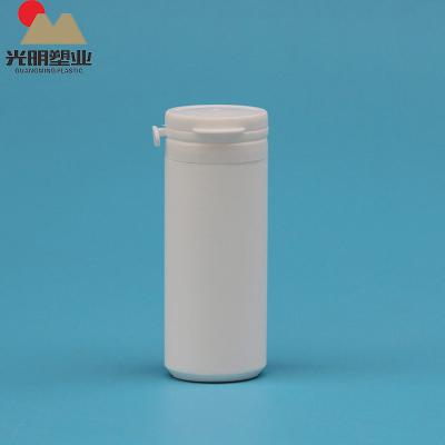 China Custom 50ml Food Color Plastic Empty Chewing Gum Bottle With Teardrop Lid for sale