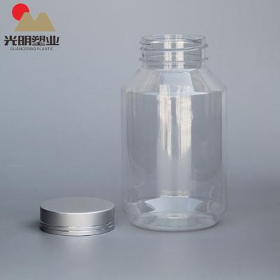 China Plastic Food PET Pharmaceutical Round Bottle For Fish Oil Capsules for sale