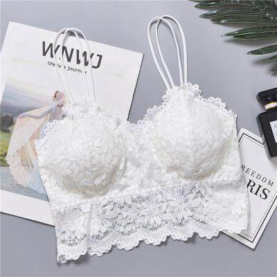 China High quality QUICK DRY women lift up lace wireless bra top women plus size lingerie full cup for sale