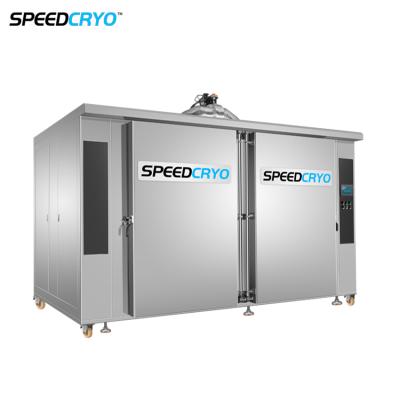 中国 Liquid Nitrogen Meat Industrial Food Freezer Cabinet IQF Quick Shock French Fries Freezing Machine 販売のため