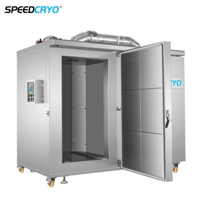 China 1000kg Hour Cryogenic Cabinet IQF Shrimp Frozen Machine Equipment Block Quick Lobster Blast Freezer For Fish and Meat for sale