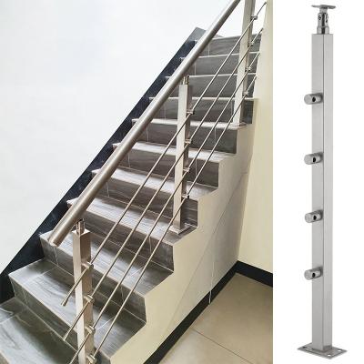 China Modern Vertical Cable Railing Post, Retractable Cable Railing System, Tension Cable Railing for sale