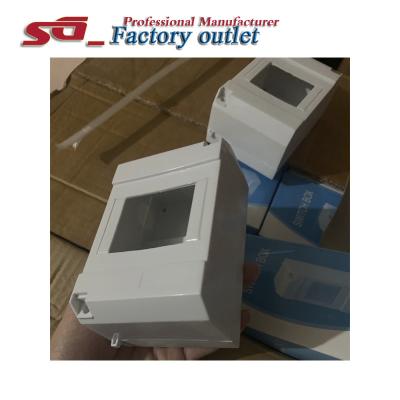 China Used In Family WITCH II Plastic Distribution Surface Box Electric Circuit Breaker Cover Plastic Box 4pole for sale