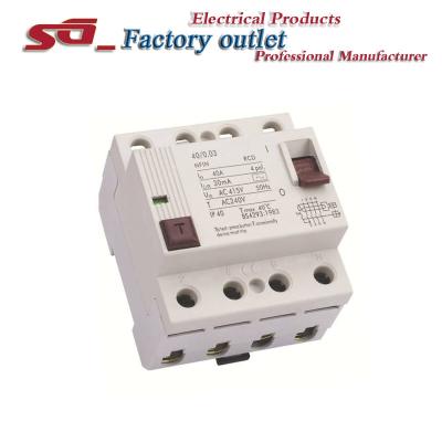 China NFIN RCD 4POL magnetic switch /electronic diferencial elect NFIN for sale