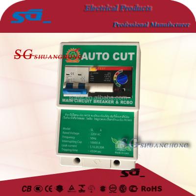 China Type C SAFE-T-CUT NT50L Popular in Thailand RCBO Residual Current Circuit Breaker for sale