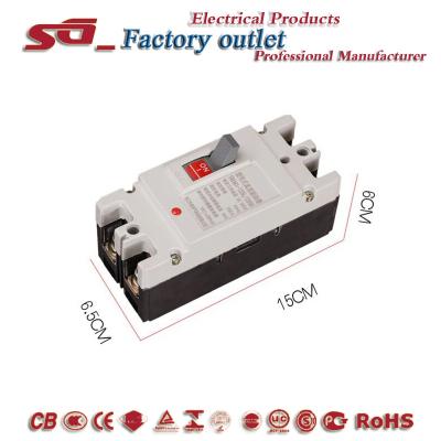 China High Level Plastic DC Mold Case Circuit Breaker Air Switch DC500V DC750V DC1000V 2P DC Air Copper Switch 100A 125A160A 250A For New Energy for sale