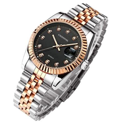 China 2020 Automatic Date Hot Selling Top Quality Stainless Steel Women Waterproof Watches for sale