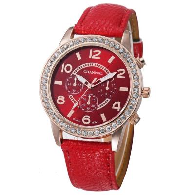 China Automatic Quartz Watch Woman Stainless Steel Date Leather Female Quartz Watch for sale