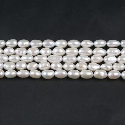 China Good quality 10-11mm AAA freshwater white baroque pearl bead freshwater pearl bead for jewelry making for sale