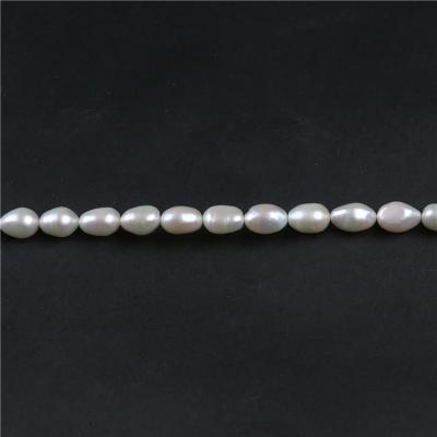 China Good Quality Pearl 9-10mm Baroque Natural Freshwater Pearl White Pearl String for sale