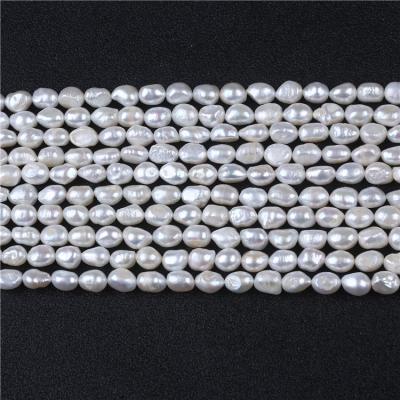 China Jewelry Making Factory Cheap Price Promotion 8-9mm White Baroque Freshwater Pearl String for sale