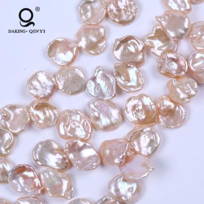 China Baroque Natural Reborn Keshi Pearl Natural Freshwater Pink Pearl Strands for sale