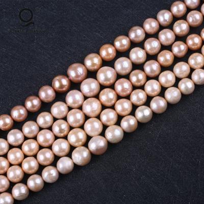 China Wholesale 12-16mm Real Natural aa Freshwater Pearl Near Round Loose Strand Edison Freshwater Pearl Baroque Pearl for sale