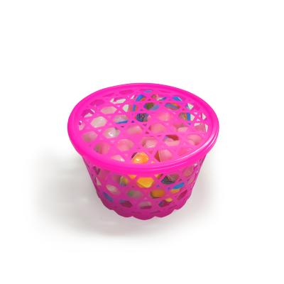 China Agriculture Various PP Plastic Packaging Circle Multi-hole Storage Basket For Eggs Candy Packing Fruit Jelly for sale