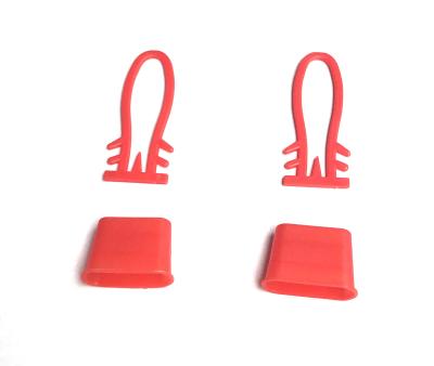 China Standard High Density Common Plastic Sealing / Attachment Buttons Clips / Buckles For Mesh Net Bag for sale