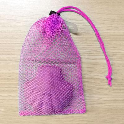 China Recyclable Tennis Balls/Durable Black Nylon Polyester Mesh Packing Bag Mesh Pouch Mesh Gift Bag for sale