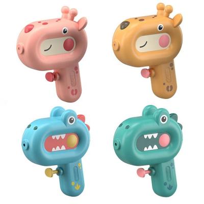 China Funny Outdoor Toy 2023 Summer Beach Cartoon Cute Animal Outdoor Mini Water Gun Toy Small Plastic Hand Water Gun for sale