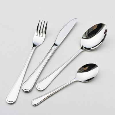 China B300# Euro Design Stainless Steel Style Mirror European Classic Cutlery Mirror Polishing Knife Dinner Spoon Fork Tea Spoon for sale