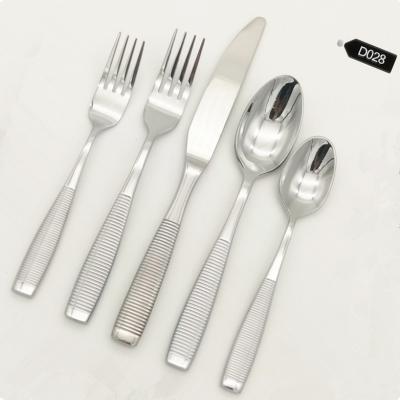 China Sustainable Design Flatware Set High End Non-Slip Hand Forged Stainless Steel Suitable For American Market for sale