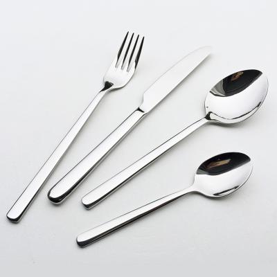 China Modern Euro Style Cutlery Flatware Dinner Fork Tea Spoon Dinner Knife European Design Steel Flatware B067stainless for sale