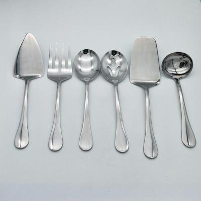 China Sustainable Simple And Elegant 6 Pcs Good Quality Stainless Steel Kitchenware Utensils Set for sale