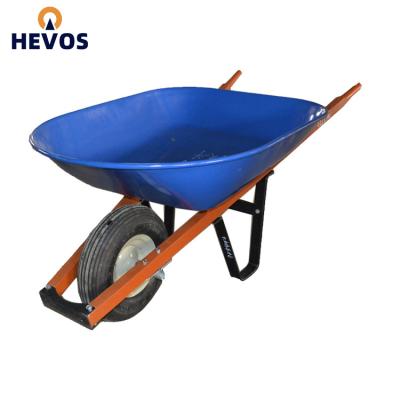 China Hot Sale Multi Purpose 60L Heavy Duty Wheelbarrow For Building Construction, Garden Tool Cart for sale