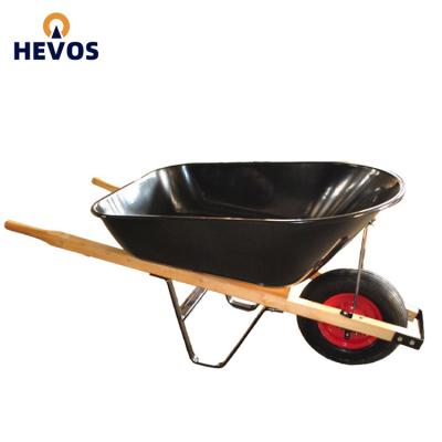 China Europe Hot Sale Multiple Purpose Plastic Garden Wheelbarrow With Pneumatic Tire For Wide Use for sale