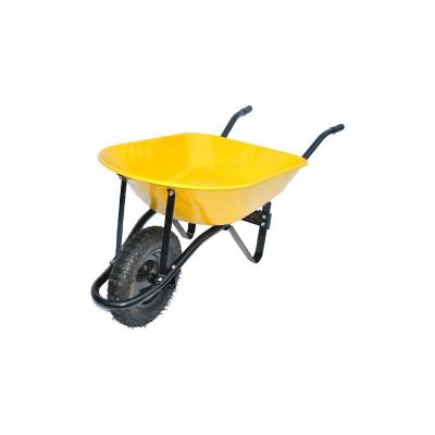 China Metal Wheelbarrow Customizable Heavy Duty Wheel Barrow With Pneumatic Wheel Garden Wheelbarrow for sale