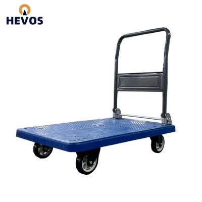 China Foldable Cheap Platform Hand Truck 150kgs 300kgs Capacity Platform Hand Truck Cart for sale