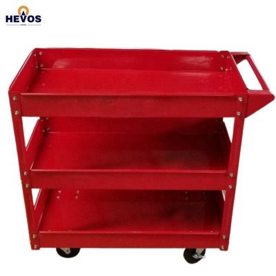 China Durable 3Layer Service Workshop Repair Cart Rolled Tool Rolling Cart for sale