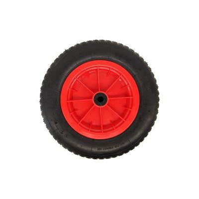 China Pneumatic Customizable Pneumatic Rubber Wheels Turning Heavy Duty Casters Used For Wheelbarrow Garden Dump Cart for sale