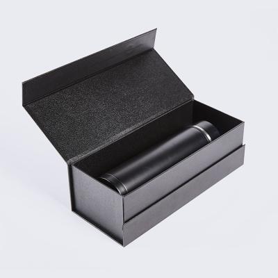 China Handmade Custom Luxury Black Kraft Paper Hair Wig Shoe Set Packaging Boxes With Satin Logo for sale